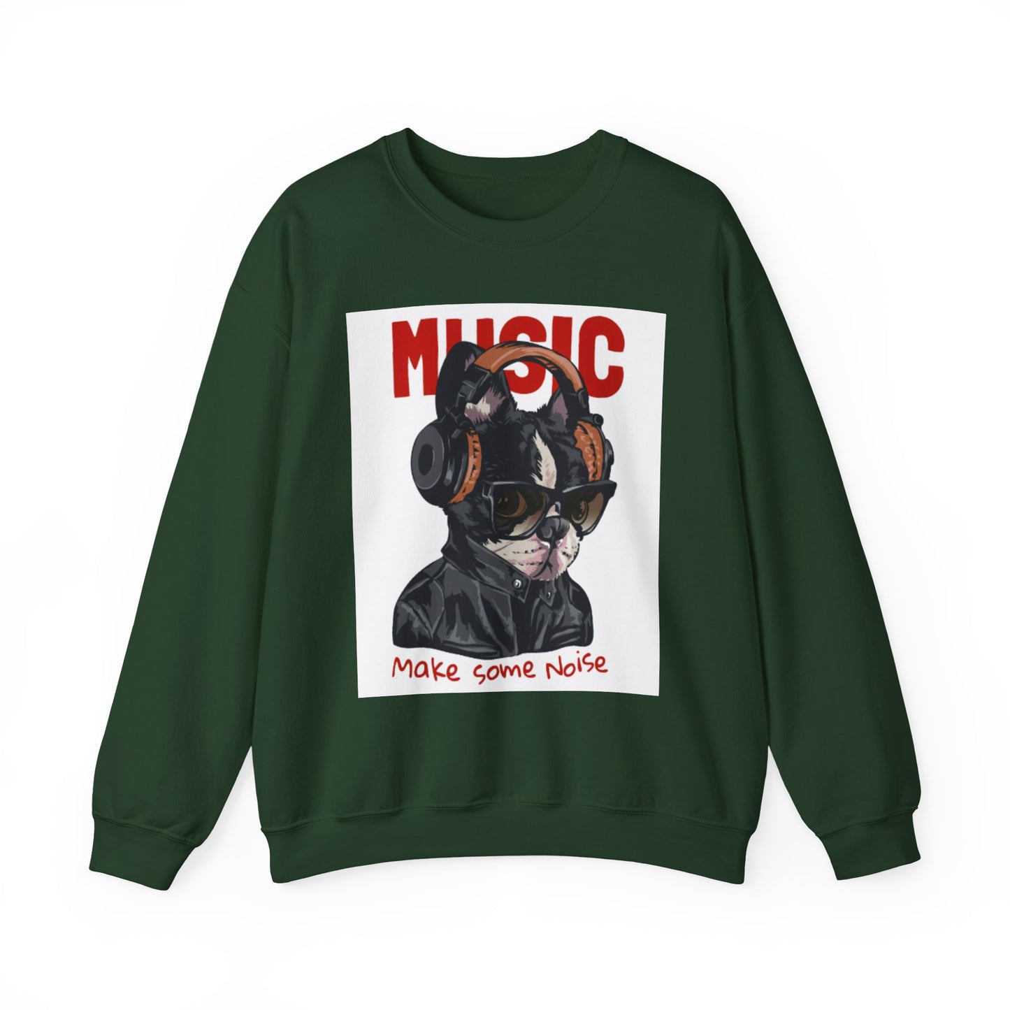 Music Dog “Make Some Noise” Graphic Sweatshirt | Eco-Limited