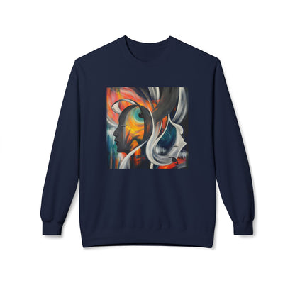 Abstract Expression Portrait Sweatshirt | Eco-Limited