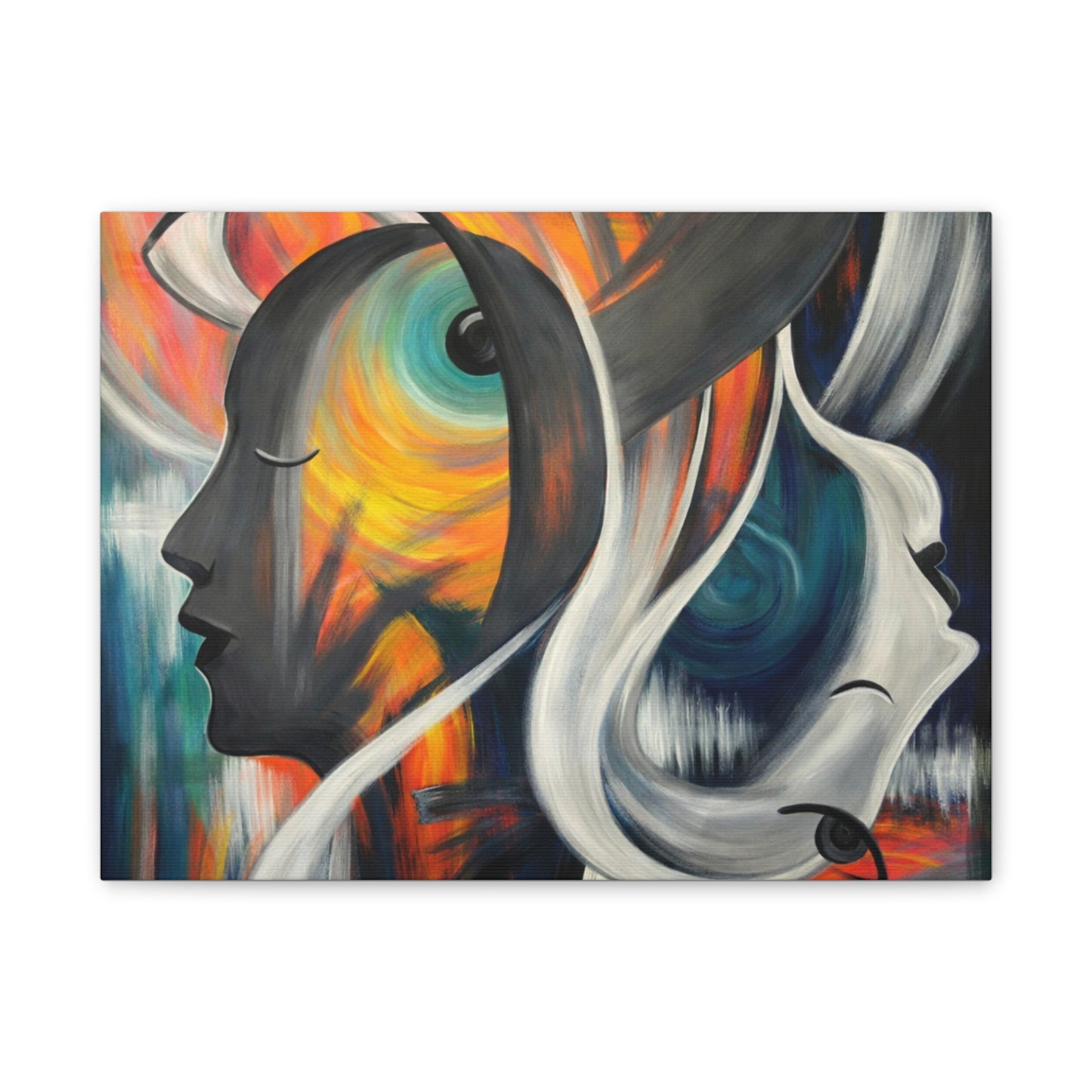 Abstract Expression Portrait Canvas | Eco-Limited