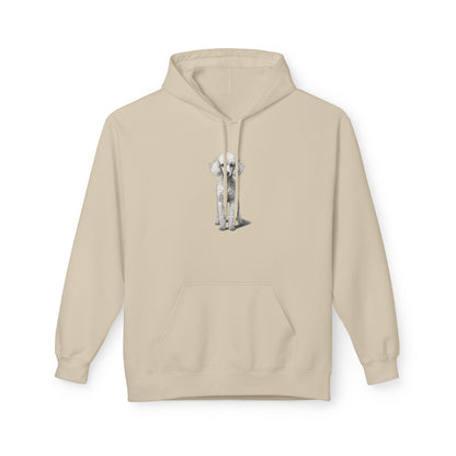 Elegant Poodle Illustration Hoodie | Eco-Limited