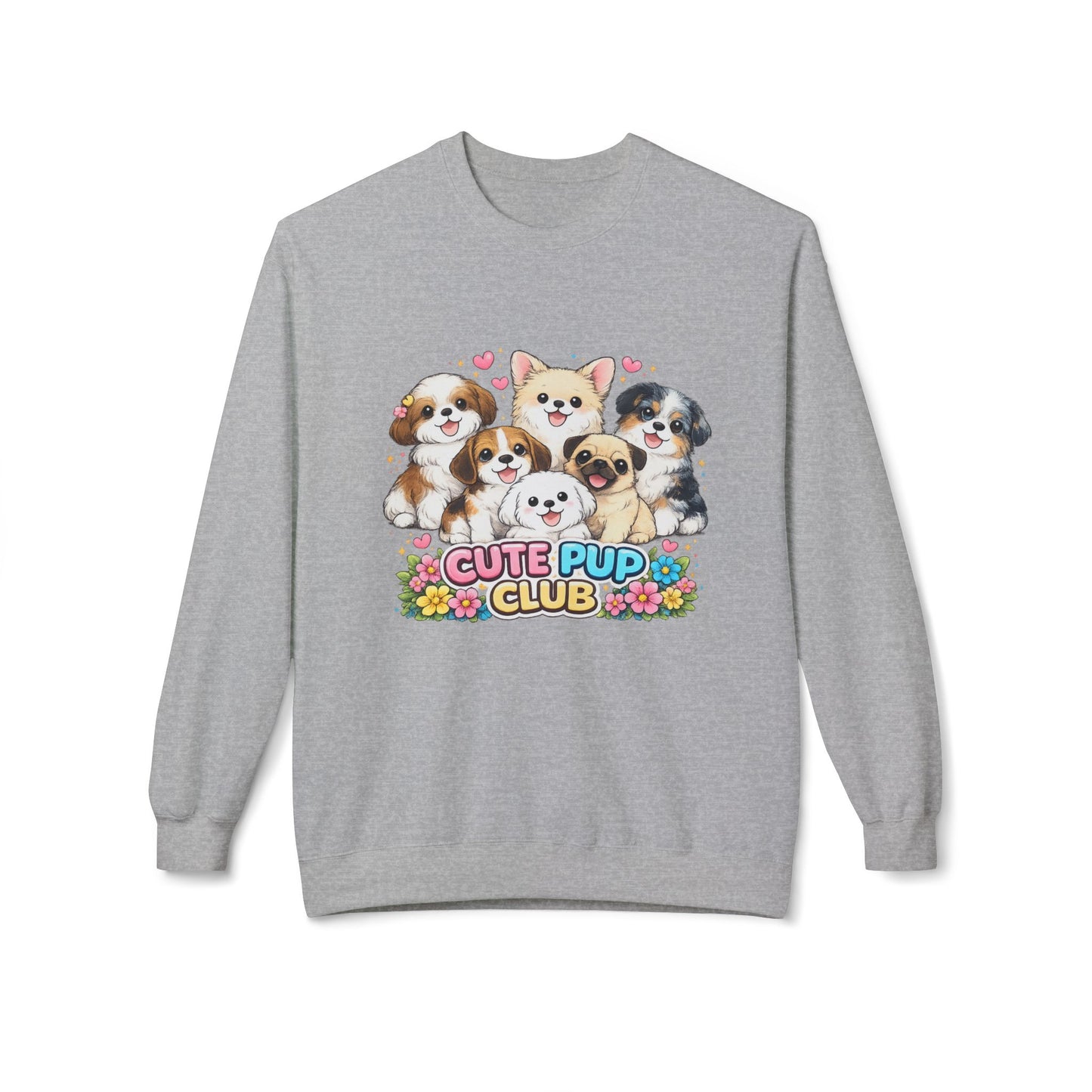 Cute Pup Club Graphic Sweater | Eco - Limited