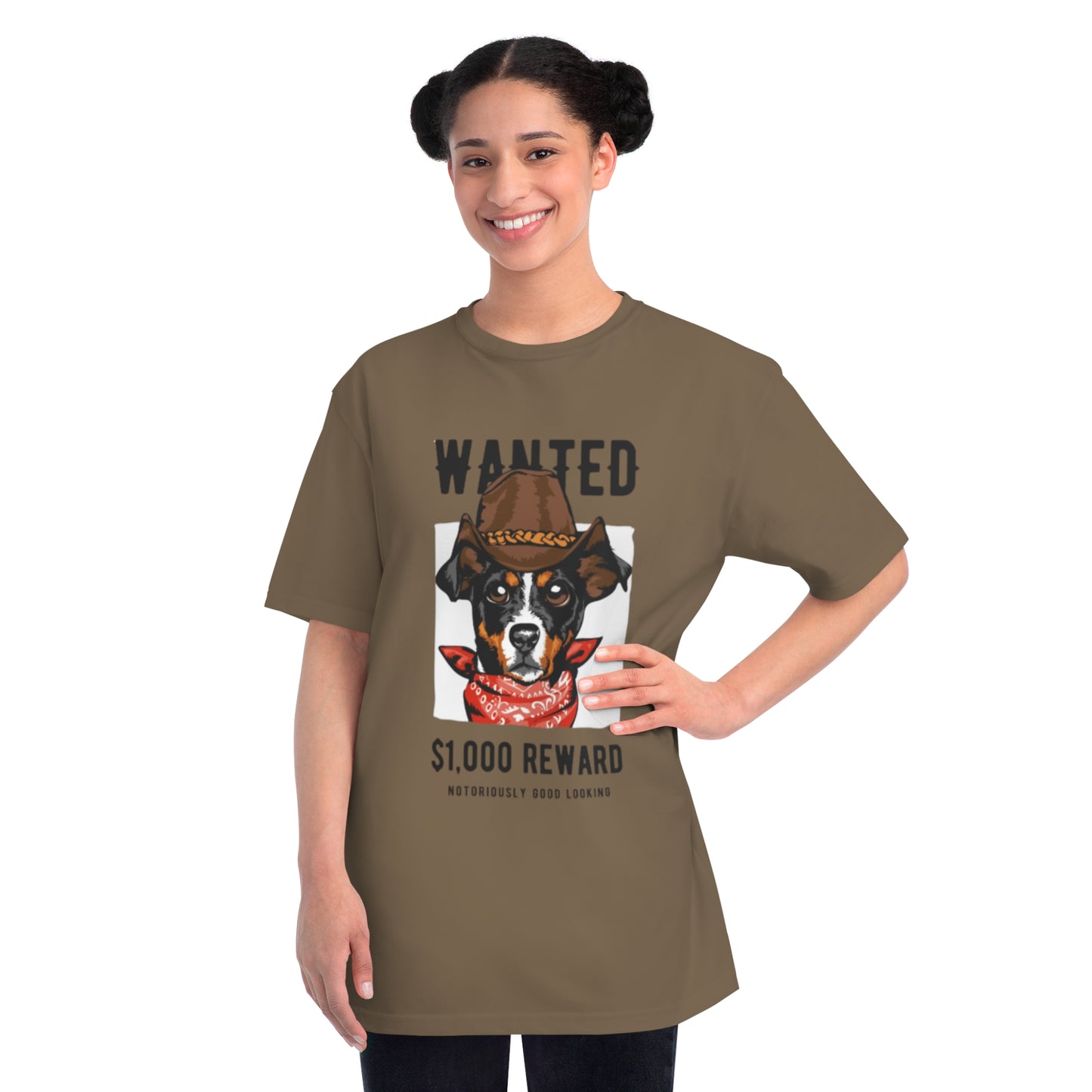 Organic Wanted Dog T-Shirt | Organic-Limited