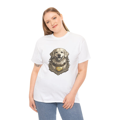 Golden Retriever Ink Illustration T-Shirt | Eco-Limited