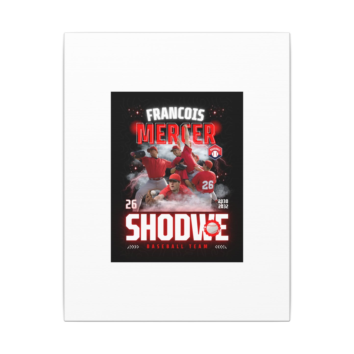 Baseball Team Player Poster