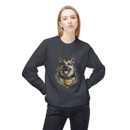 German Shepherd Ink Illustration Sweatshirt | Eco-Limited