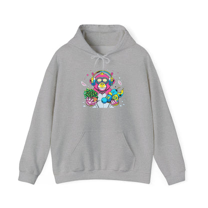 Neon Groove DJ Monkey Hoodie | Eco-Limited