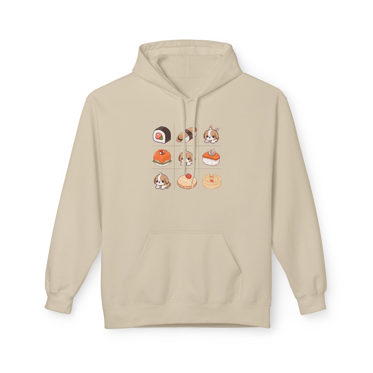 Lucky Bento Puppy Grid Hoodie | Eco-Limited