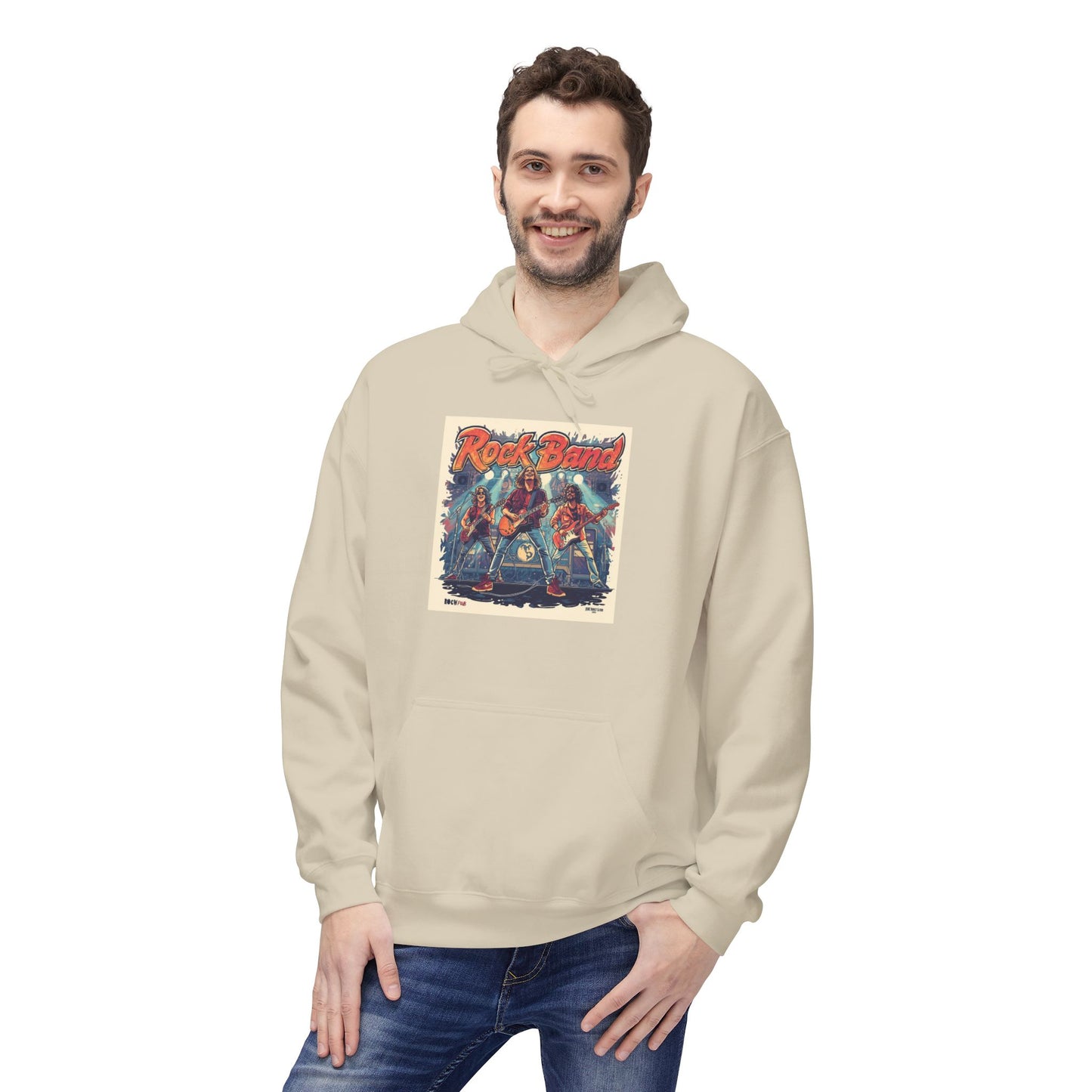 Retro Rock Band Vintage Poster Hoodie|Eco-Friendly - Limited