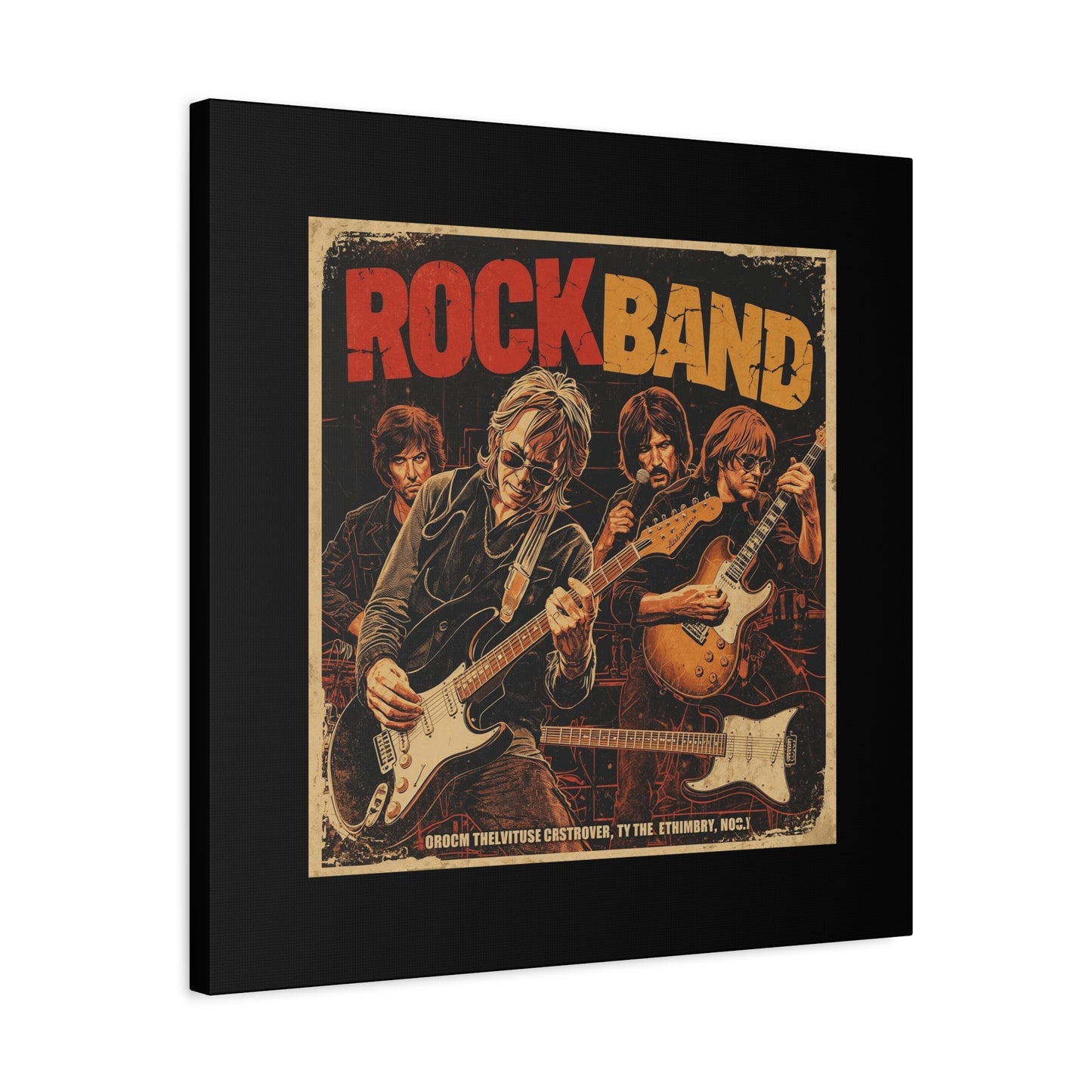 Rock Band Vintage Canvas Wall Art | Eco - Limited