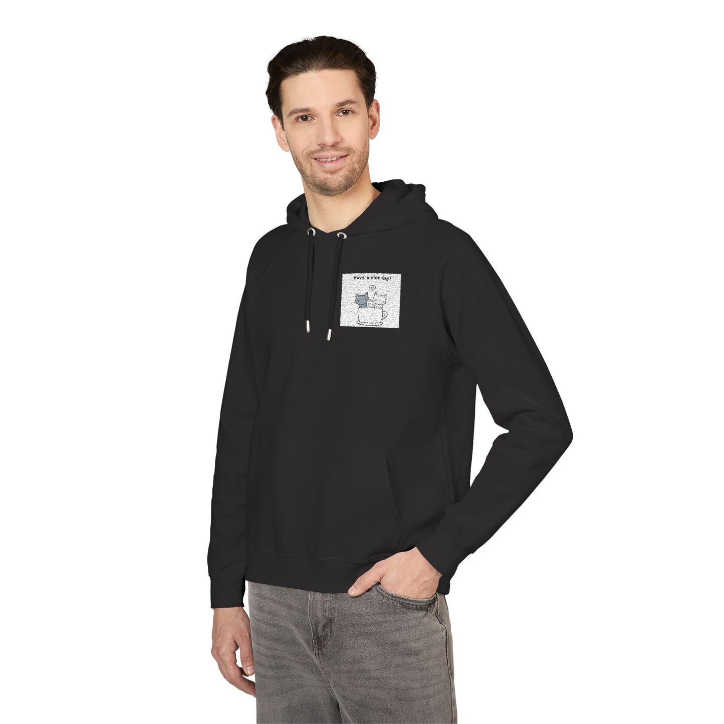 Organic “Have a Nice Day” Cat Hoodie | Organic-Limited
