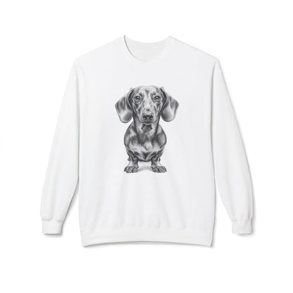 Dachshund Sketch Minimal Art Sweatshirt | Eco-Limited