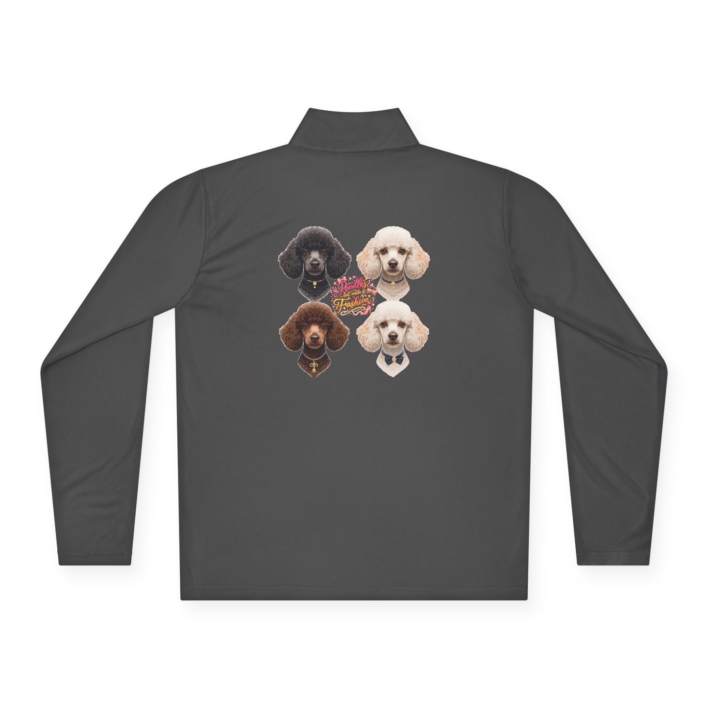 Poodles But Make It Fashion Quarter-Zip Pullover | Eco-Limited
