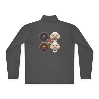 Poodles But Make It Fashion Quarter-Zip Pullover | Eco-Limited