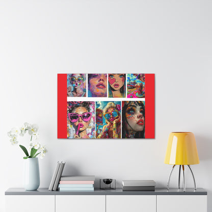 Pop Art Muse Canvas | Statement Wall Art