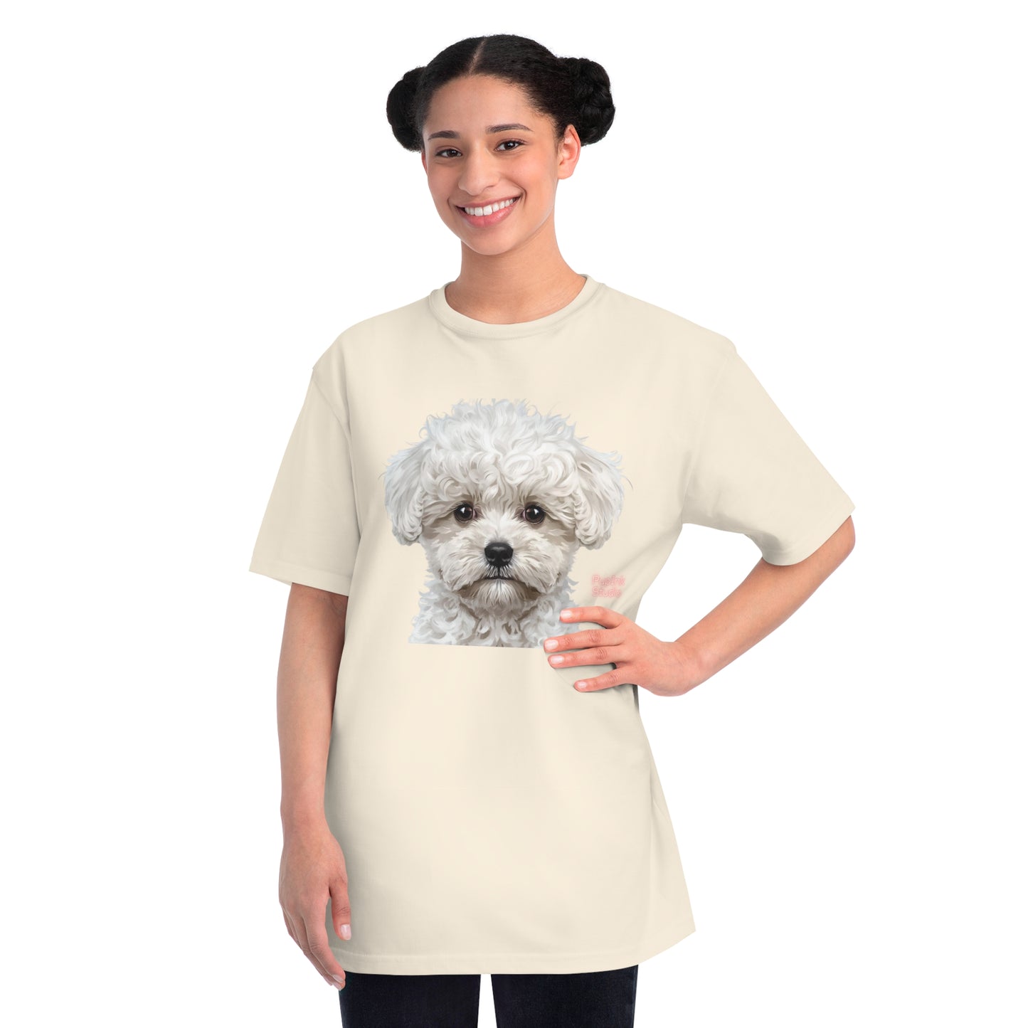 Organic Poodle Portrait T-Shirt | Organic-Limited