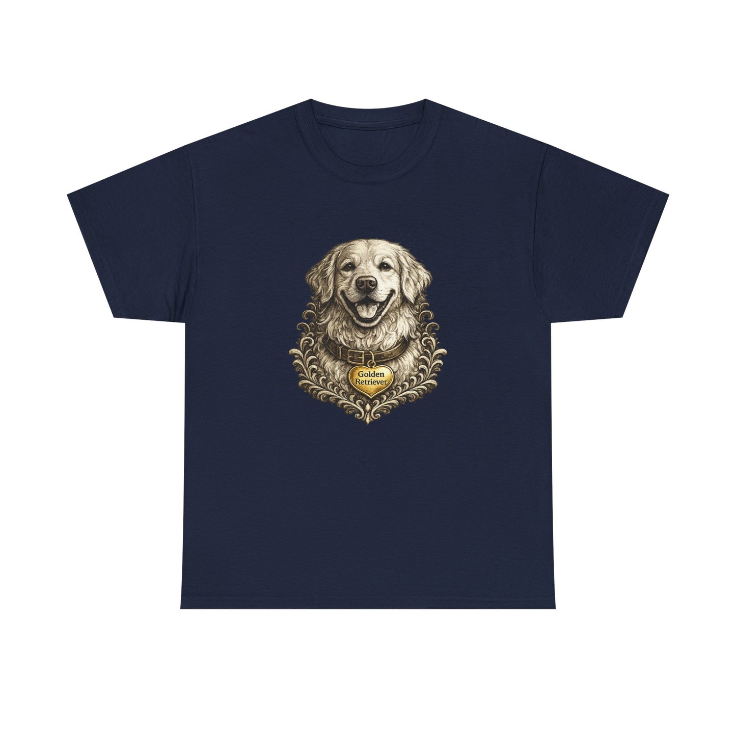 Golden Retriever Ink Illustration T-Shirt | Eco-Limited