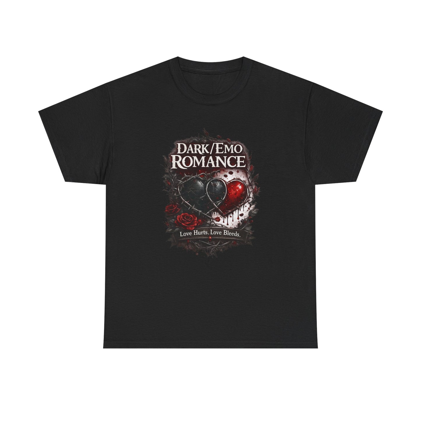 Dark Emo Romance Heart T-Shirt | Eco-Limited