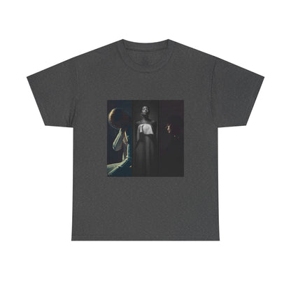 Moody Portrait Triptych Graphic T-Shirt | Eco-Limited