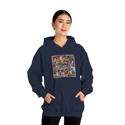 Rock Collage Street Art Hoodie | Eco-Limited