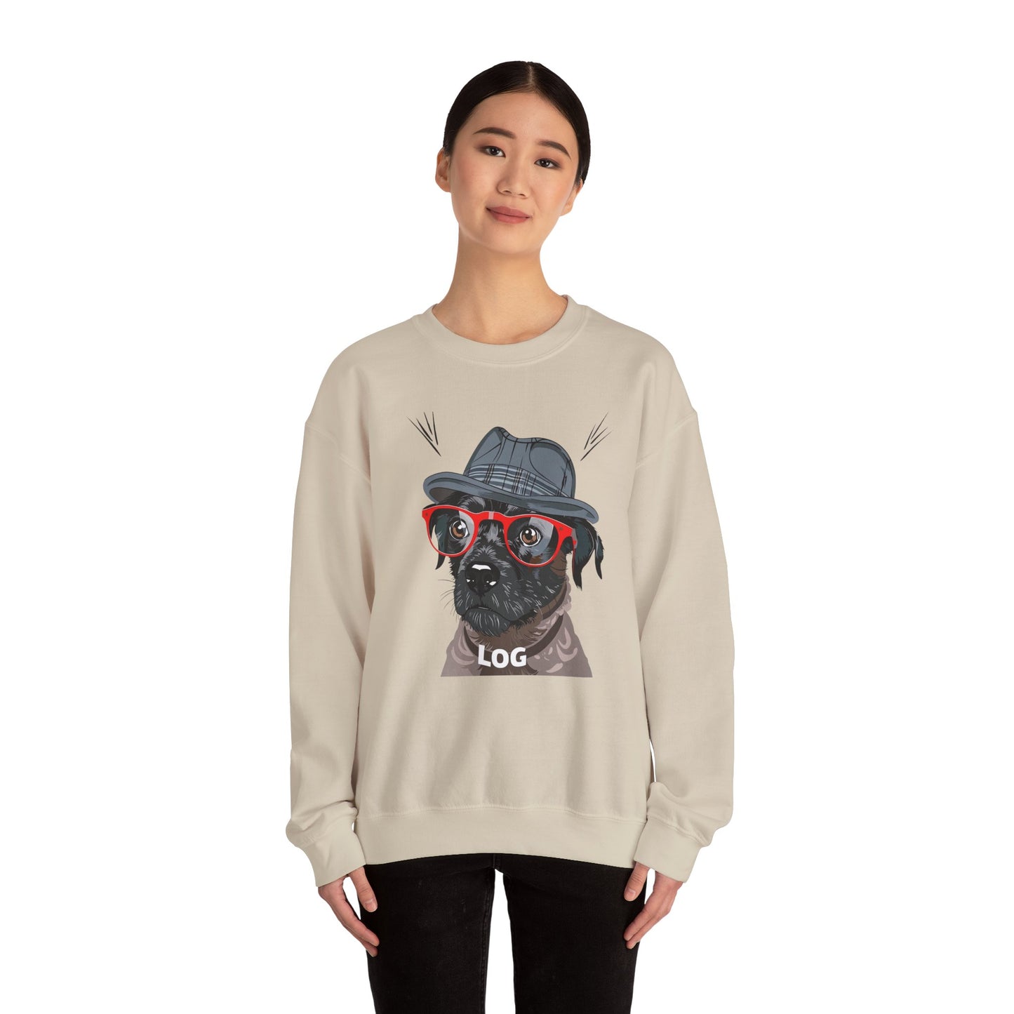 LOG Street Dog Art Sweatshirt | Eco-Limited