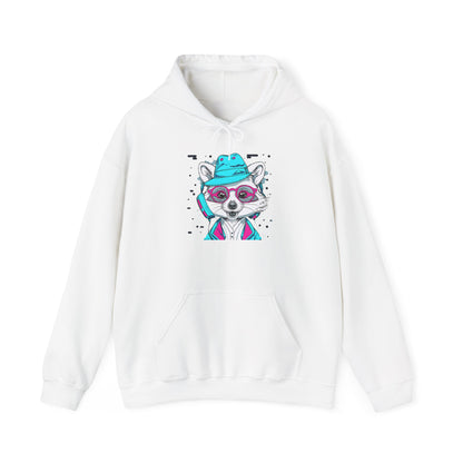 Neon Raccoon Street Art Hoodie | Eco-Limited