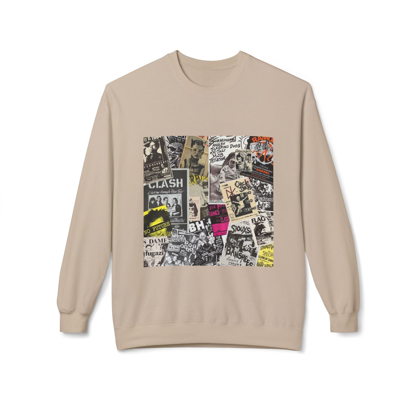 Punk Collage Art Graphic Sweatshirt | Eco-Limited