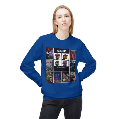 Gorillaz Album Art Collage Graphic Sweatshirt Music Inspired Streetwear