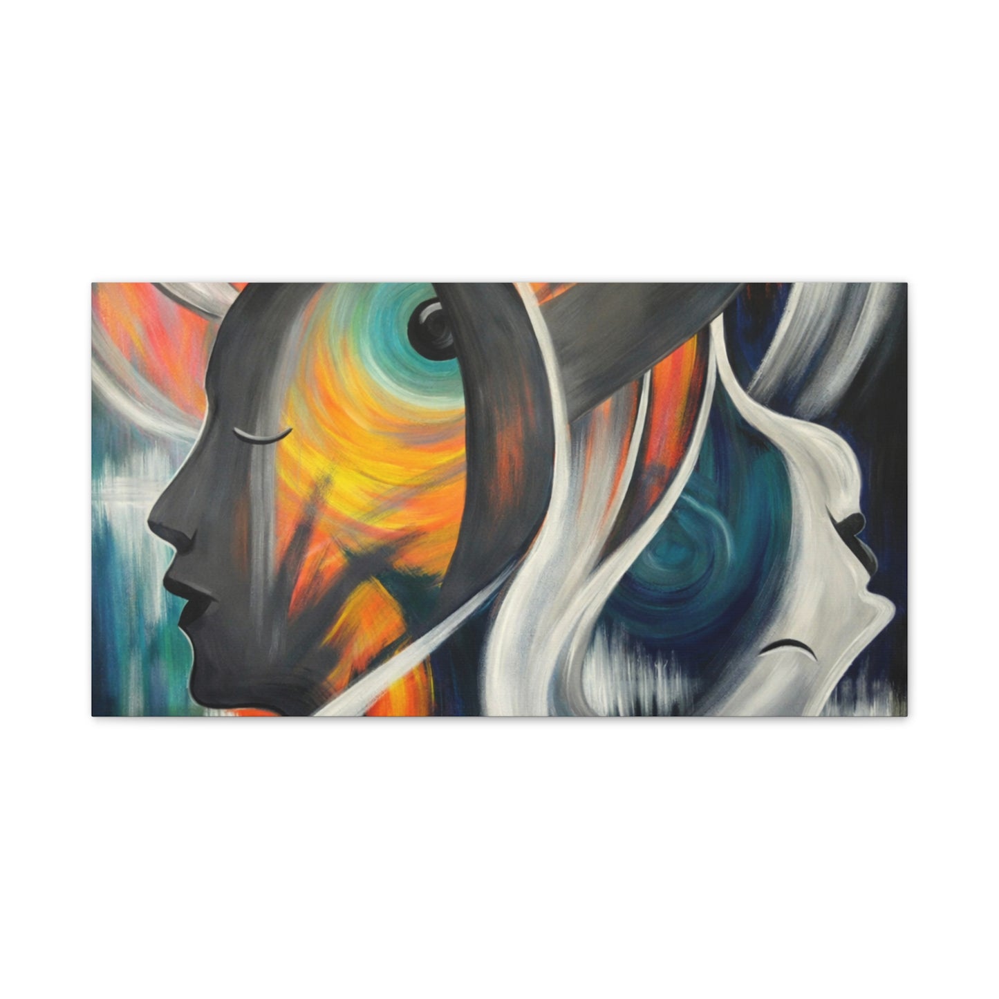 Abstract Expression Portrait Canvas | Eco-Limited