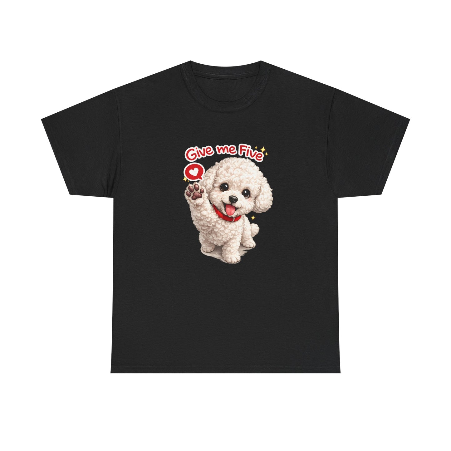 Give Me Five Cute Dog T-Shirt | Eco-Limited