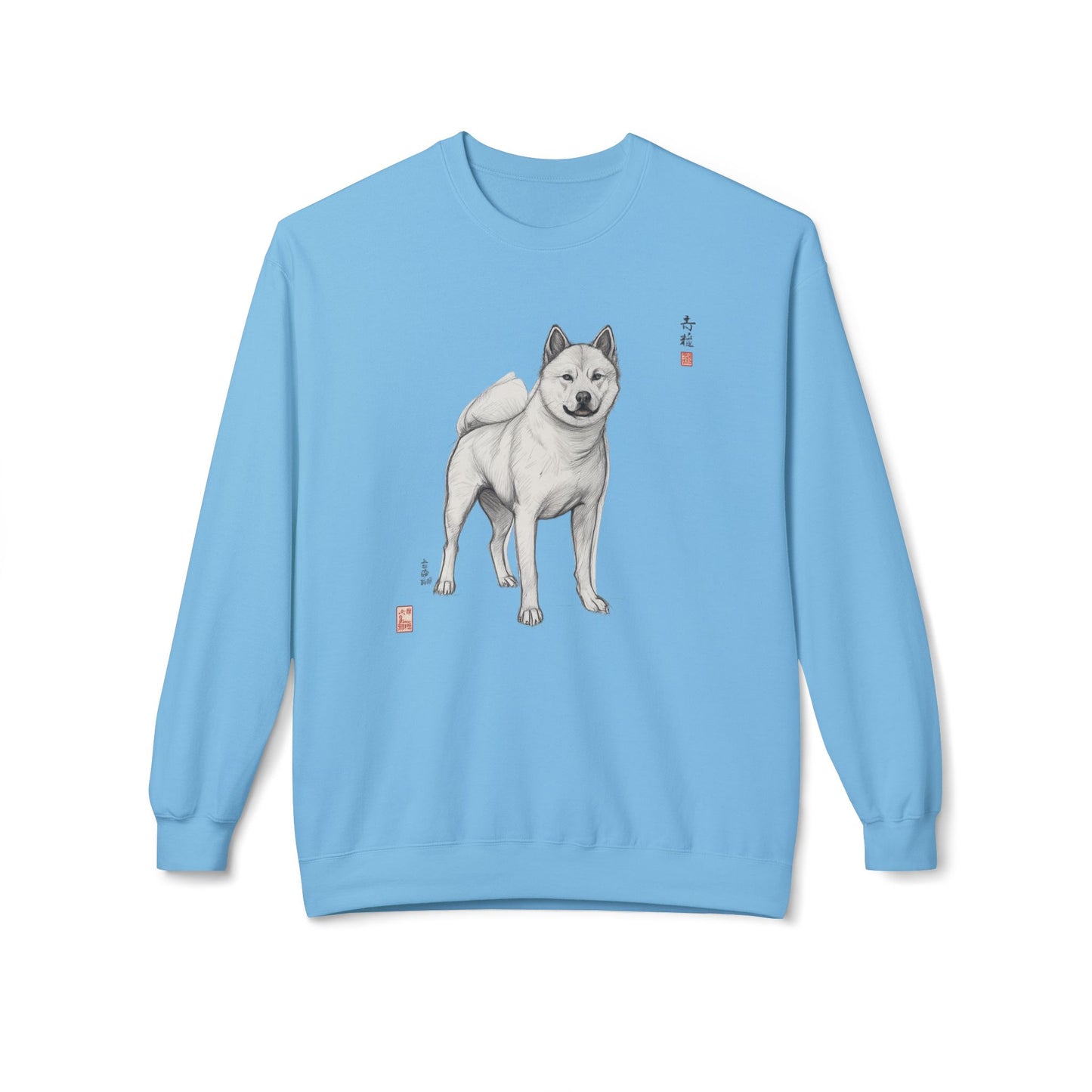 Korean Jindo Ink Illustration Sweatshirt | Eco-Limited