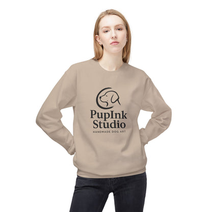 Handmade Dog Art Log Sweatshirt | Eco-Limited