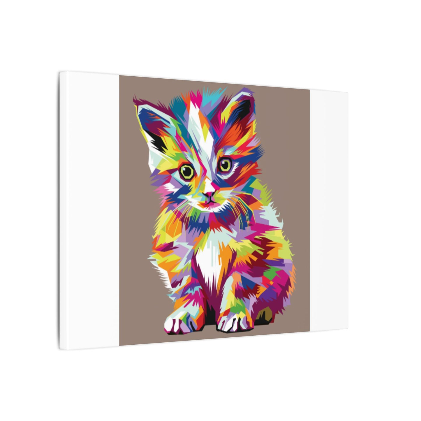 Vibrant Stretched Wall Art for Cat Lovers