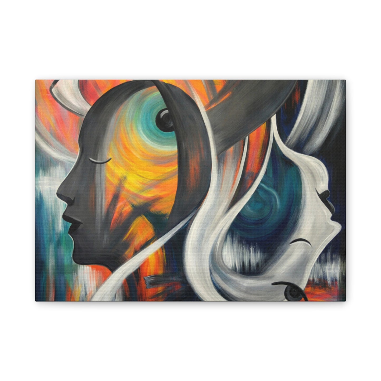 Abstract Expression Portrait Canvas | Eco-Limited