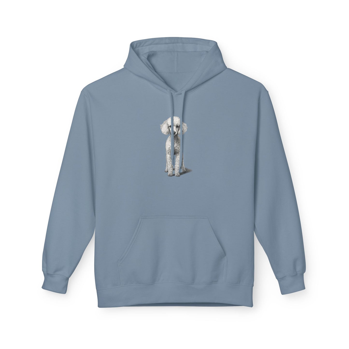 Elegant Poodle Illustration Hoodie | Eco-Limited