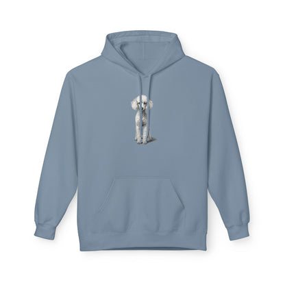 Elegant Poodle Illustration Hoodie | Eco-Limited