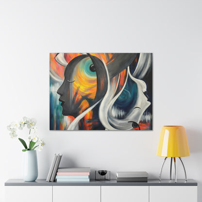 Abstract Expression Portrait Canvas | Eco-Limited