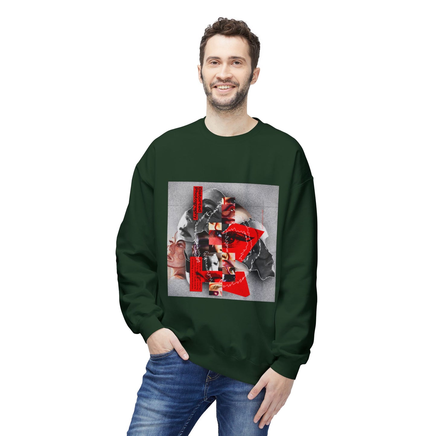 Surreal Identity Collage Sweatshirt | Eco-Limited