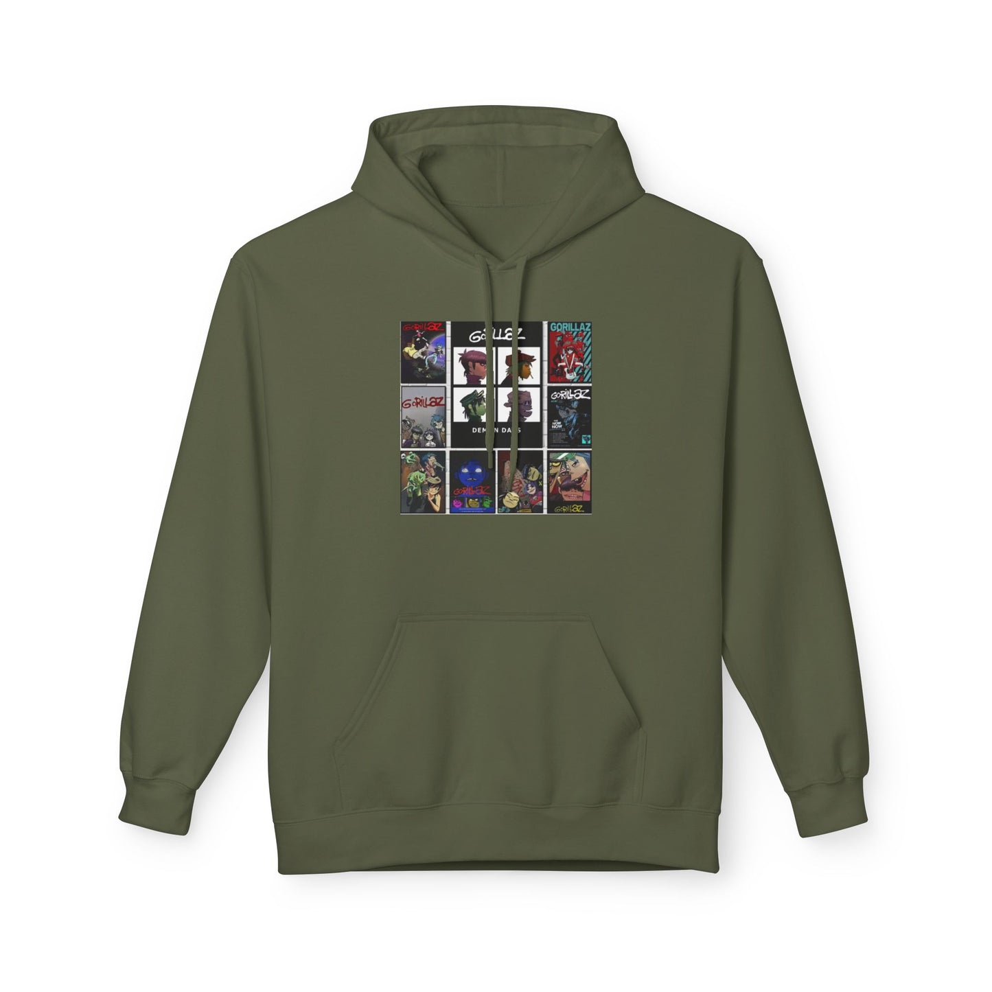 Gorillaz Album Art Collage Graphic Hoodie | Eco-Limited