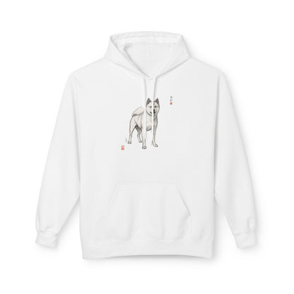Korean Jindo Ink Illustration Hoodie | Eco-Limited