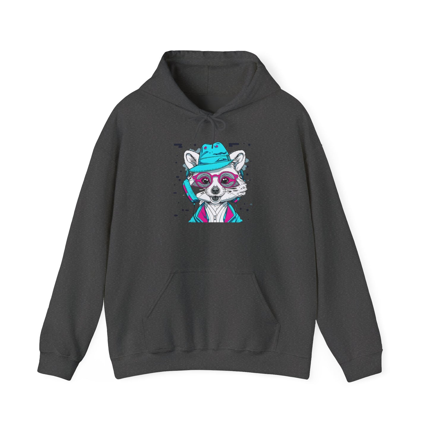 Neon Raccoon Street Art Hoodie | Eco-Limited