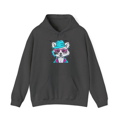 Neon Raccoon Street Art Hoodie | Eco-Limited