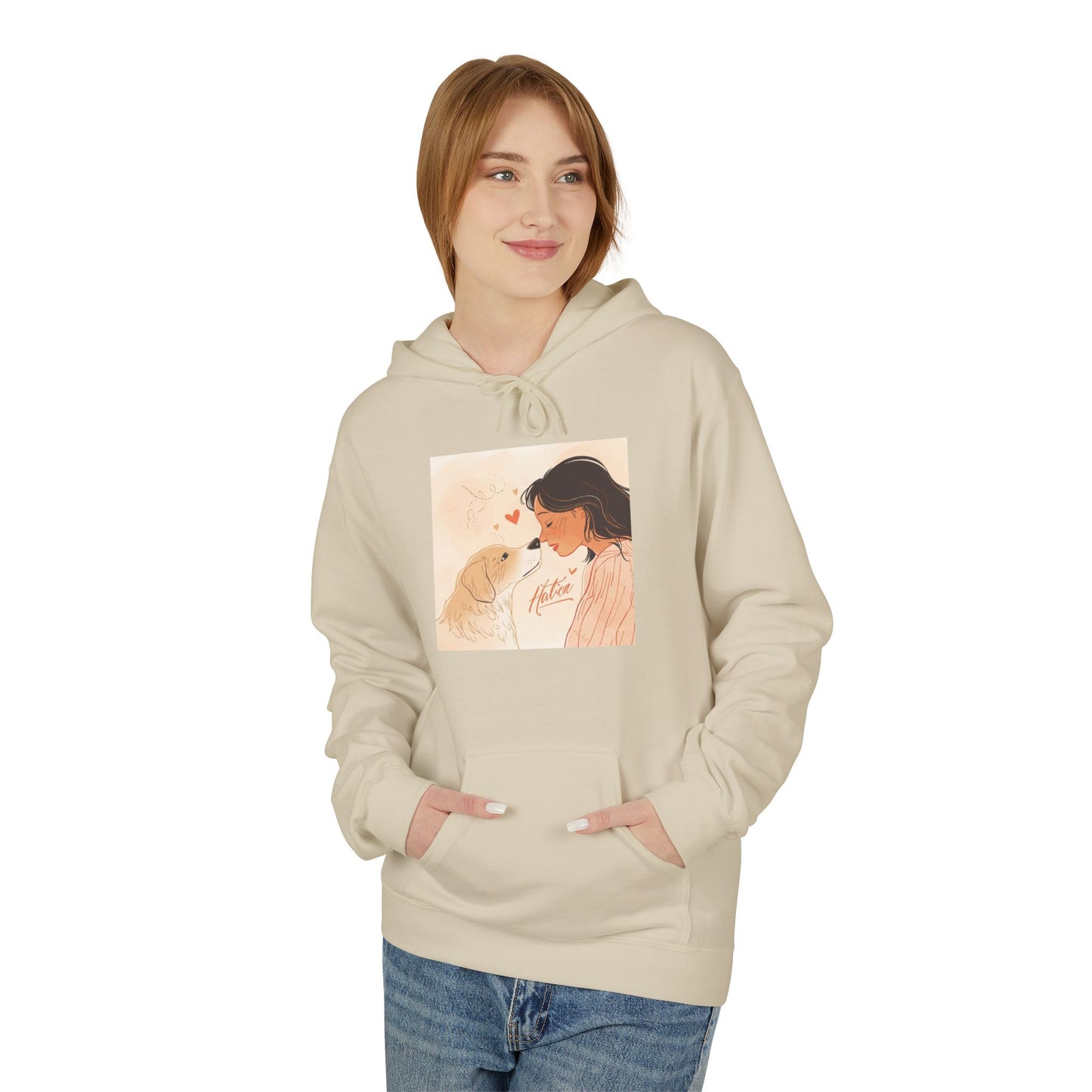 Dog Mom Love Moment Graphic Hoodie Gift | Eco-Friendly - Limited