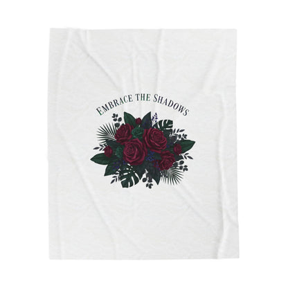 Embrace the Shadows Floral Blanket | Eco-Limited