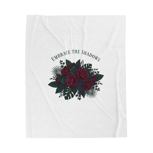 Embrace the Shadows Floral Blanket | Eco-Limited