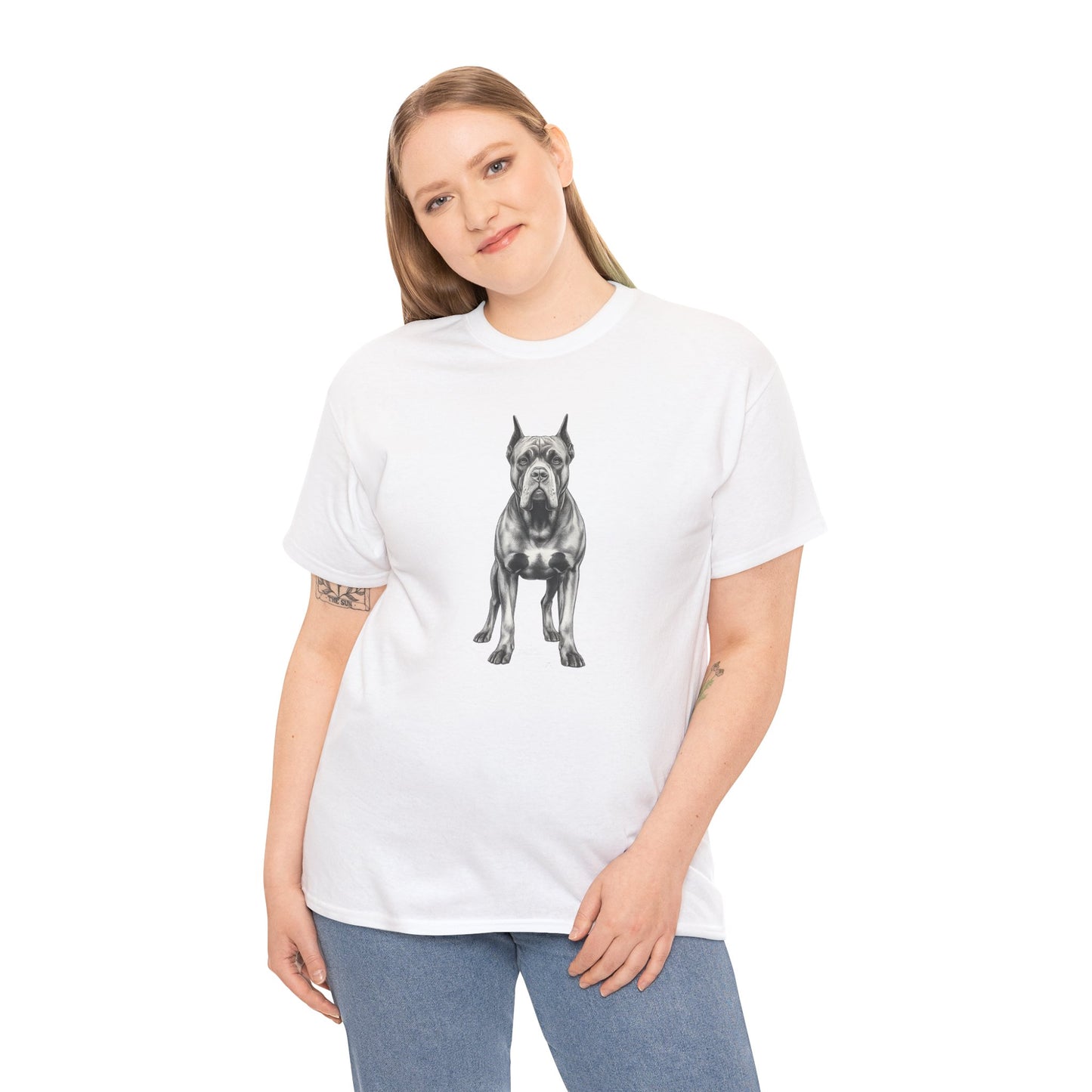 Cane Corso Sketch Minimal Art T-Shirt | Eco-Limited