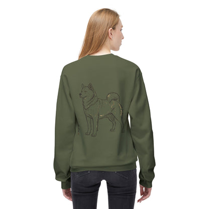 Korean Jindo Line Art Sweatshirt | Eco-Limited