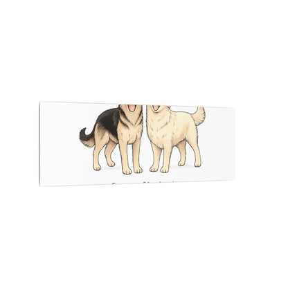 German Shepherd & Golden Retriever Canvas Wall Art