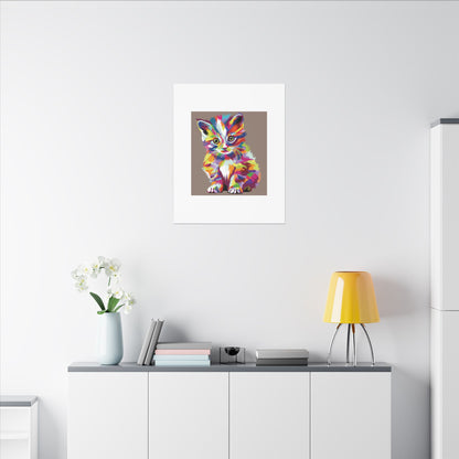 Vibrant Stretched Wall Art for Cat Lovers