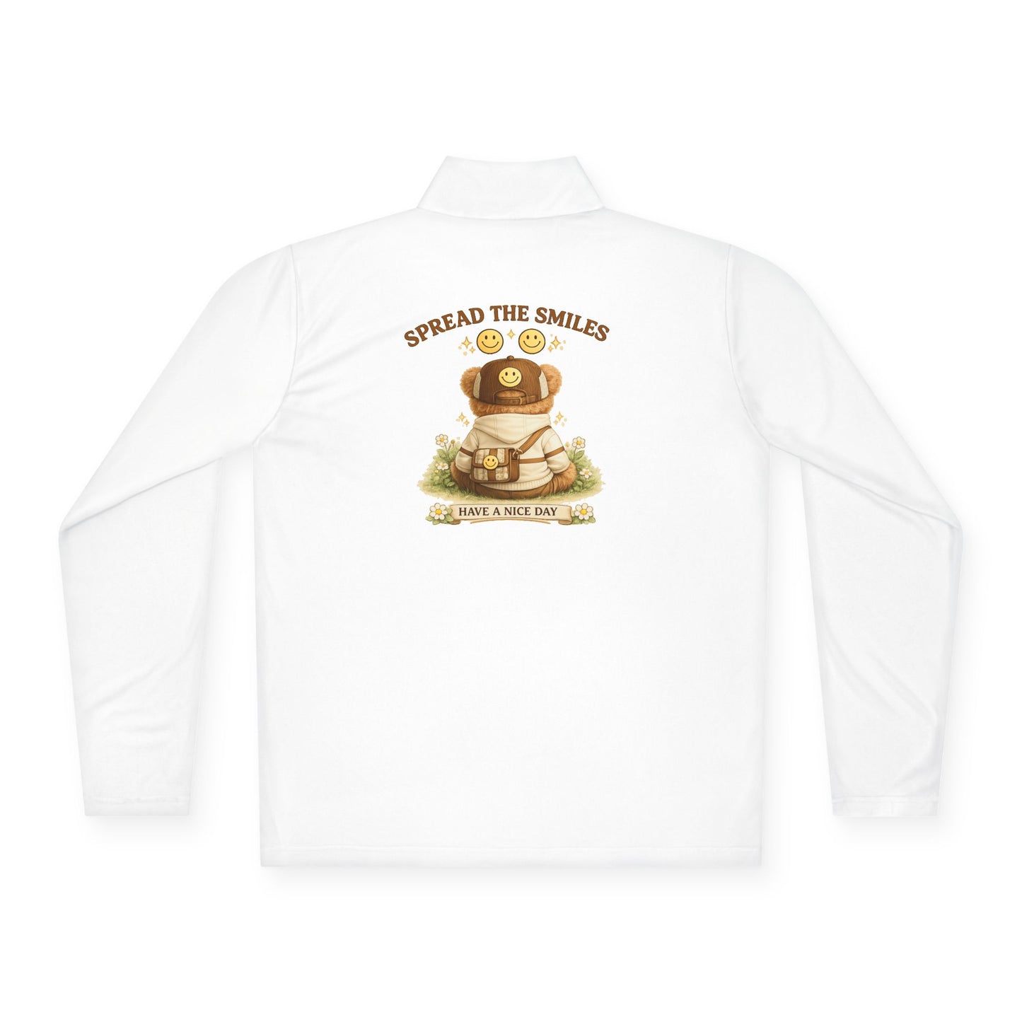 Spread the Smiles Bear Zip-Up Sweatshirt | Eco-Limited