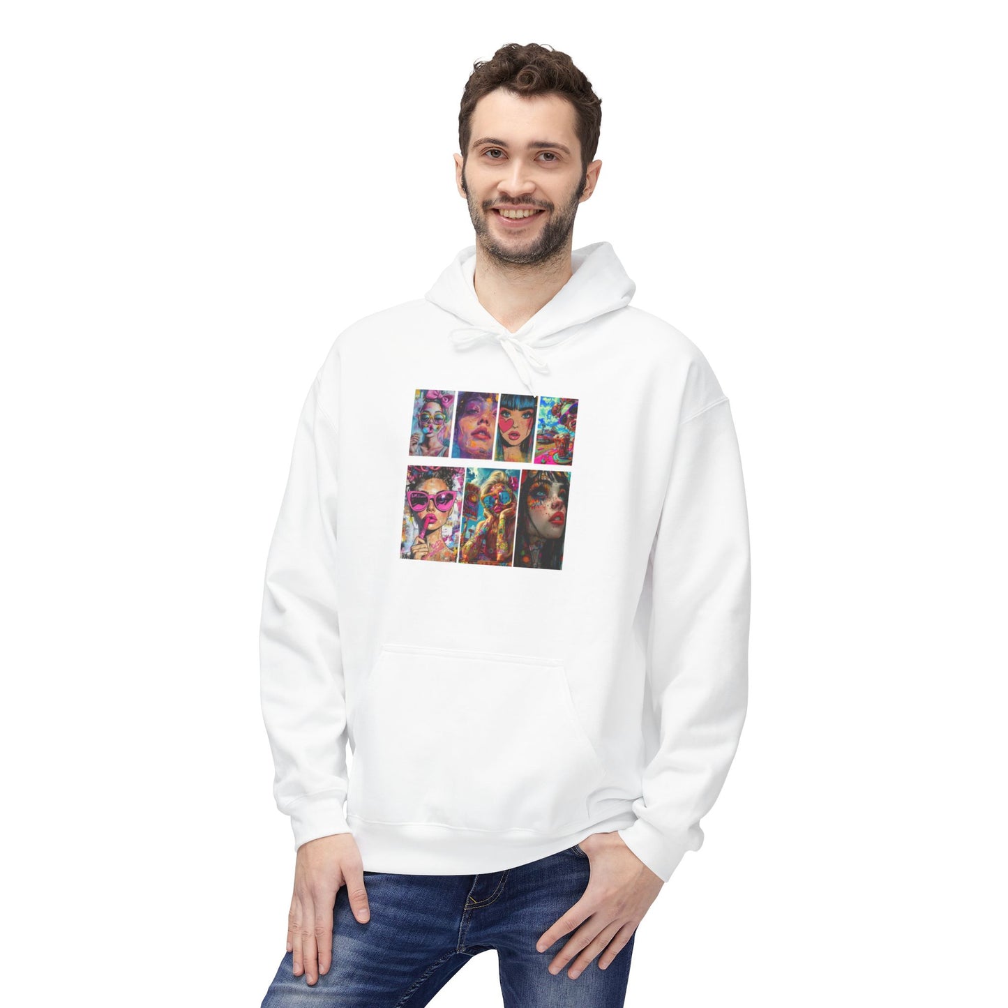 Color Pop Fashion Art Graphic Hoodie | Eco-Limited